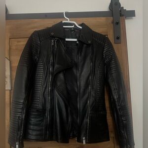 Bod & Christensen lamb leather Moto zip jacket size medium